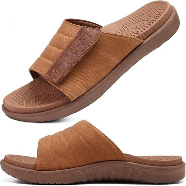 sandales claquette omra et hajj brown by my-ihram.com