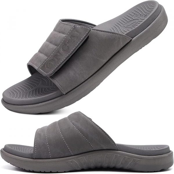 sandales claquette omra et hajj gris by my-ihram.com