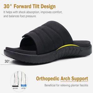 sandales confort noir omra et hajj 1 by my-ihram.com