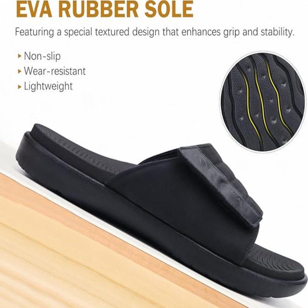 sandales confort noir omra et hajj 4 by my-ihram.com