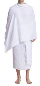 ihram homme 2 pièces 100 % polyester